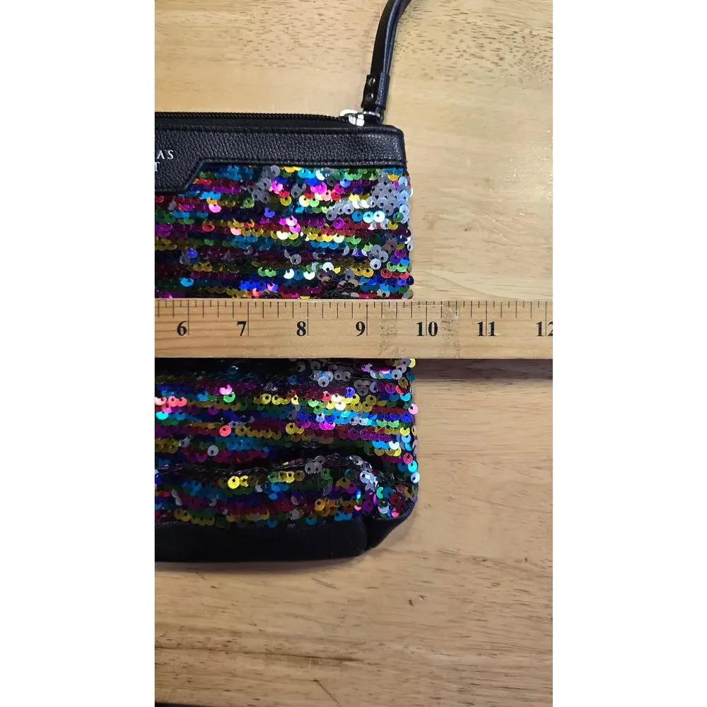 Y2k Style Sequin Rainbow Victiorias Secret Makeup Bag Coquette